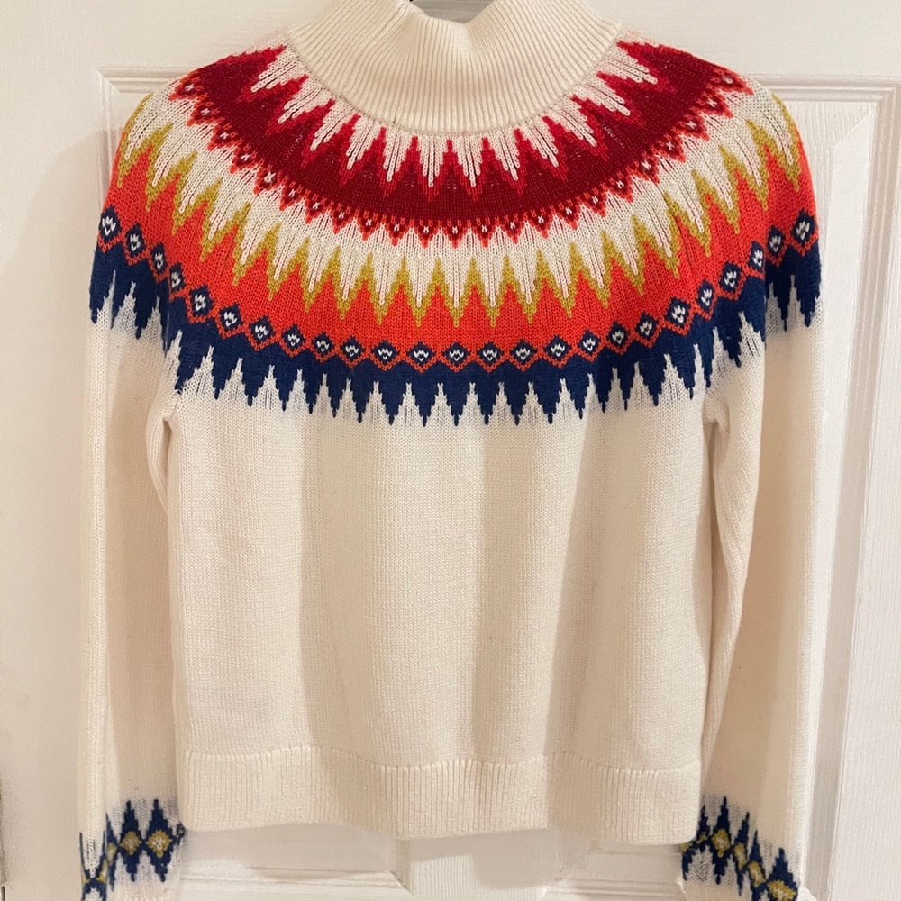 French Connection River Vhari Fair Isle Mock-Neck